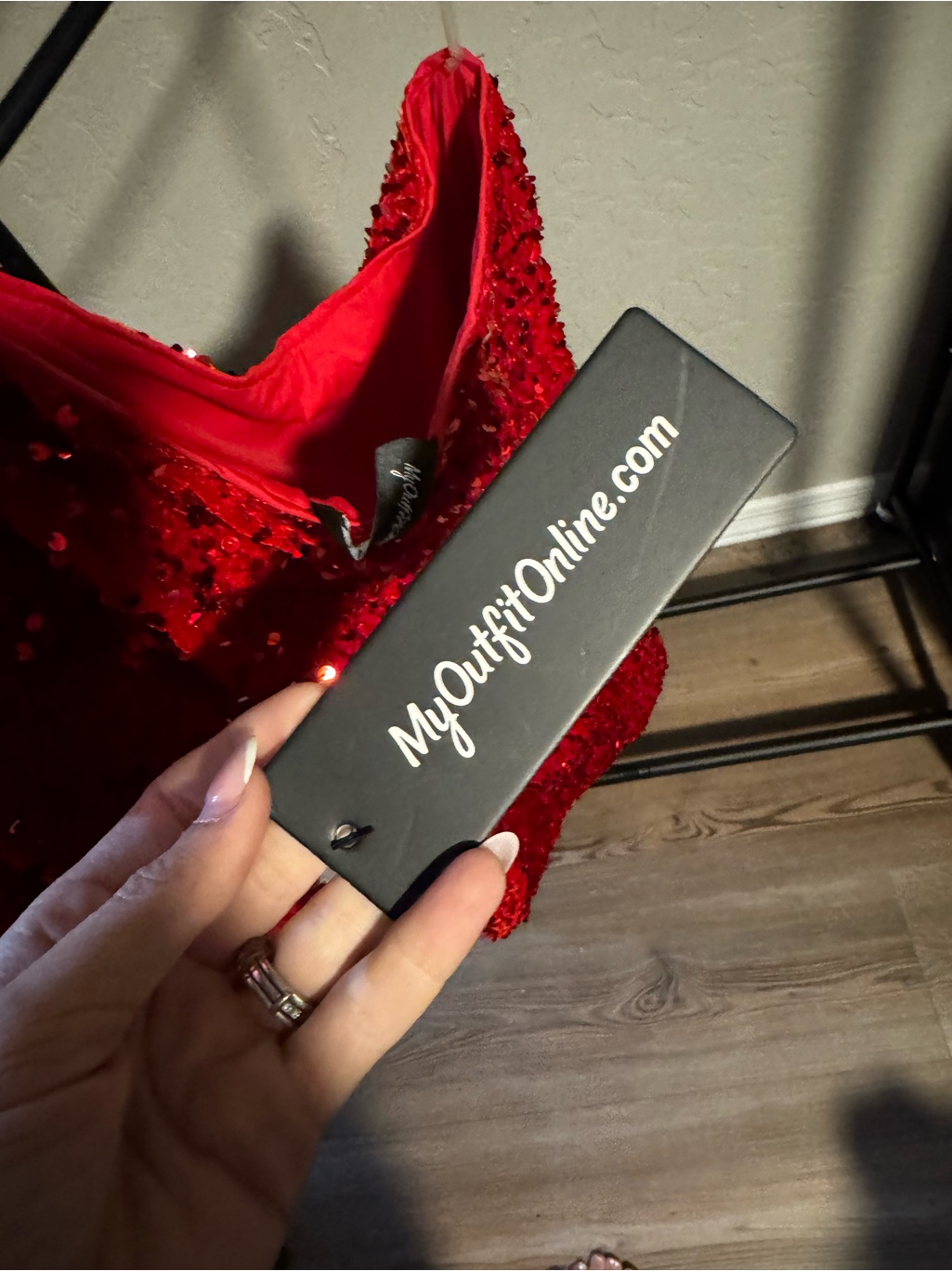 My Outfit Online Sequin Cut Out Dress — image 2 of 4